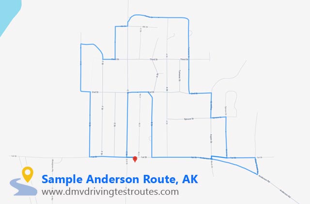 Anderson DMV dmv driving test routes map