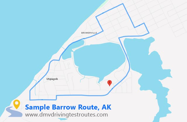 Barrow DMV dmv driving test routes map