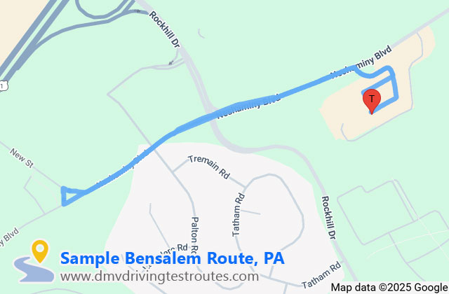 Bensalem Driver License Center dmv driving test routes map