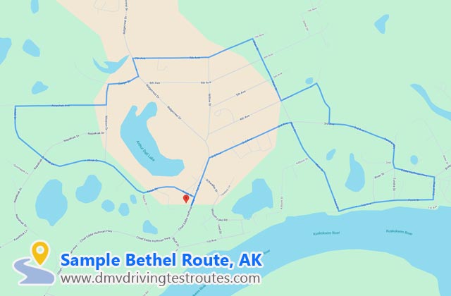 Bethel DMV dmv driving test routes map