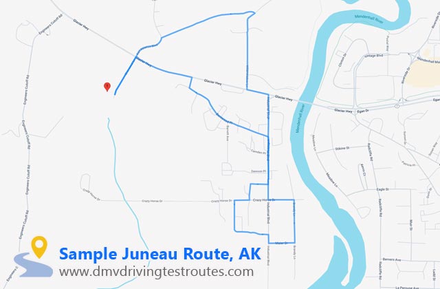 Juneau DMV dmv driving test routes map