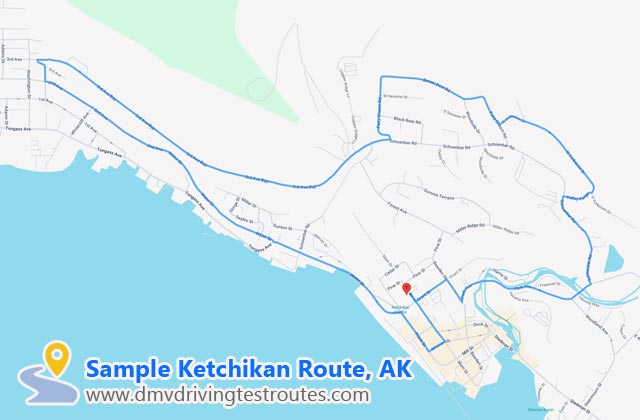 Ketchikan DMV dmv driving test routes map