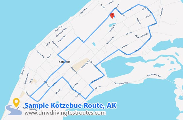 Kotzebue DMV dmv driving test routes map