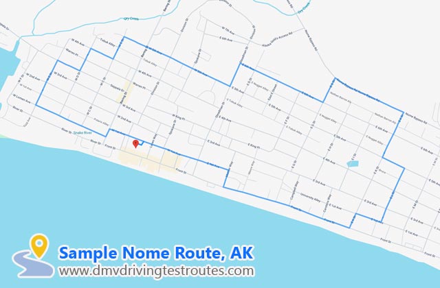 Nome DMV dmv driving test routes map