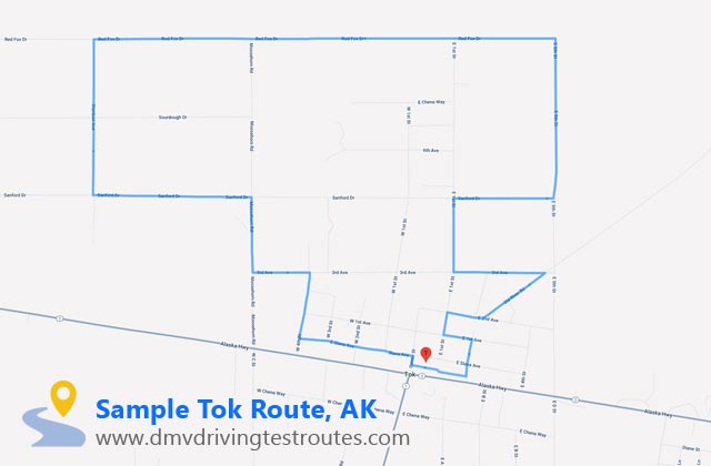 Tok DMV dmv driving test routes map